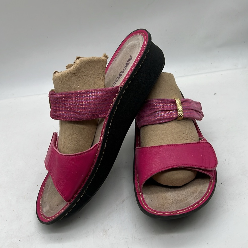 Pink Alegria slide sandals size 40 9.5-10 - Picture 2 of 5